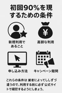 初回90%を実現するための条件